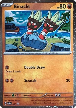 Binacle (Cosmos Holo) 87 Holofoil [ME: Mega Evolution Promo] Pokemon Single Pokémon