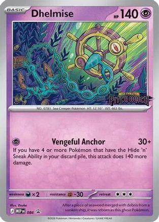Dhelmise (Patch Black Stamp) 84 Holofoil [ME: Mega Evolution Promo] Pokemon Single Pokémon