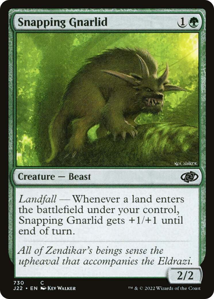 Snapping Gnarlid (J22-730) [Jumpstart 2022] MTG Single Wizards of the Coast