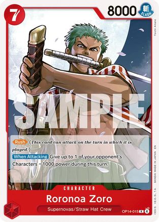 Roronoa Zoro (OP14-015) [Starter Deck 31: RED Monkey.D.Luffy] One Piece Single Bandai