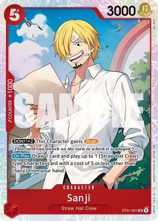 Sanji (ST31-001)  [Starter Deck 31: RED Monkey.D.Luffy] Foil