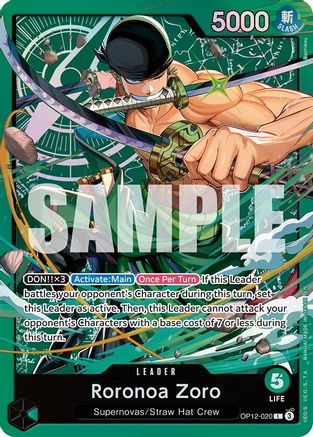 Roronoa Zoro (OP12-020) (OP12-020)  [Starter Deck 32: GREEN Roronoa Zoro] Foil