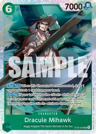 Dracule Mihawk (ST32-003)  [Starter Deck 32: GREEN Roronoa Zoro] Foil