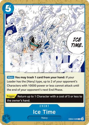 Ice Time (EB04-028) [Starter Deck 33: BLUE Kuzan] One Piece Single Bandai