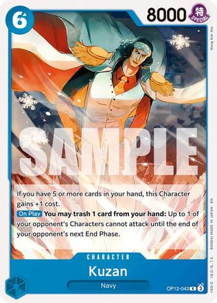 Kuzan (OP12-043) (OP12-043)  [Starter Deck 33: BLUE Kuzan]