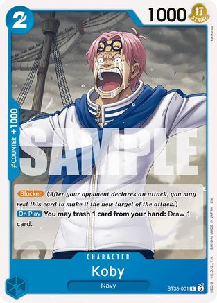 Koby (ST33-001) [Starter Deck 33: BLUE Kuzan] One Piece Single Bandai