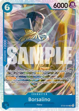 Borsalino (ST33-004) [Starter Deck 33: BLUE Kuzan] Foil One Piece Single Bandai