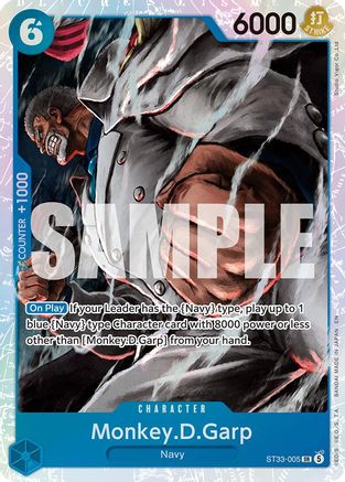 Monkey.D.Garp (ST33-005) [Starter Deck 33: BLUE Kuzan] Foil One Piece Single Bandai