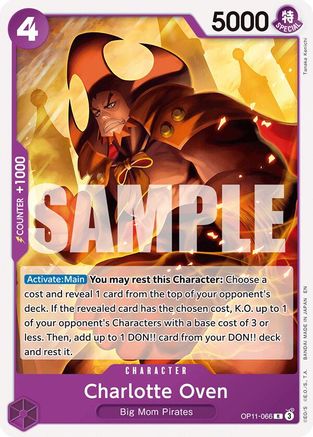 Charlotte Oven (OP11-066) [Starter Deck 34: PURPLE Charlotte Katakuri] One Piece Single Bandai