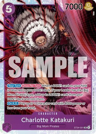 Charlotte Katakuri (ST34-001) (ST34-001)  [Starter Deck 34: PURPLE Charlotte Katakuri] Foil