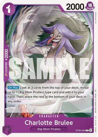 Charlotte Brulee (ST34-003)  [Starter Deck 34: PURPLE Charlotte Katakuri]