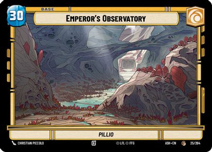 Emperor's Observatory // Advantage (25/264 // T02) [Ashes of the Empire] Star Wars: Unlimited Single Disney