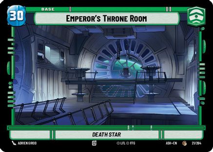 Emperor's Throne Room // Mandalorian (21/264 // T01) [Ashes of the Empire] Star Wars: Unlimited Single Disney