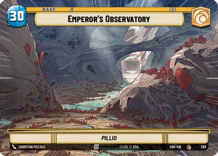 Emperor's Observatory // Mandalorian (Hyperspace) (289 // T04) [Ashes of the Empire] Star Wars: Unlimited Single Disney