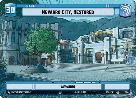 Nevarro City, Restored // Mandalorian (Hyperspace) (284 // T04) [Ashes of the Empire] Star Wars: Unlimited Single Disney