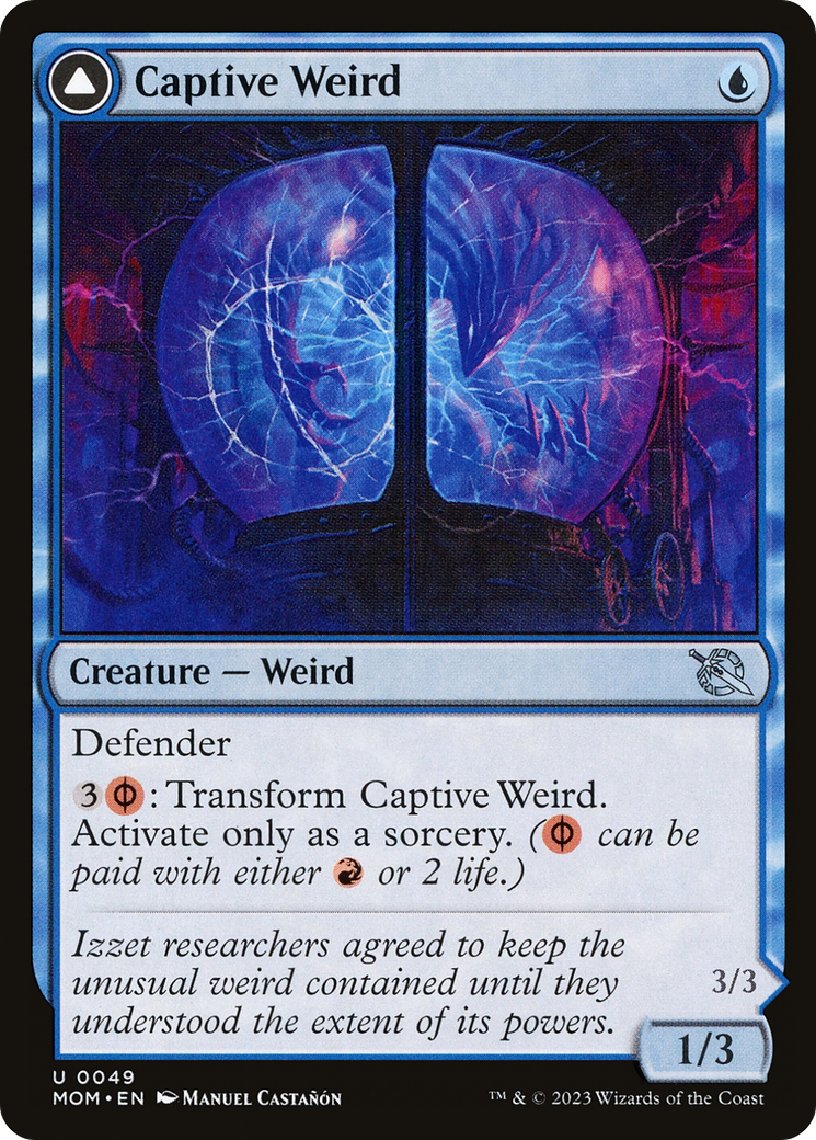 Captive Weird // Compleated Conjurer (MOM-049) [March of the Machine] MTG Single Wizards of the Coast