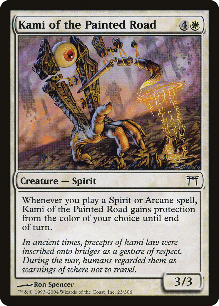 Kami of the Painted Road (CHK-023) [Champions of Kamigawa] Foil MTG Single Wizards of the Coast