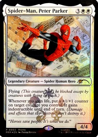 Spider-Man, Peter Parker (UMP-003) [Misc] Unique and Miscellaneous Promos Foil MTG Single Wizards of the Coast