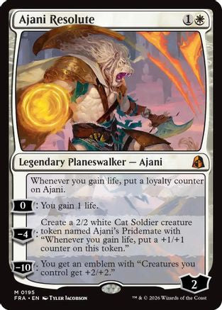 Ajani Resolute (FRA-195) [Reality Fracture] MTG Single Wizards of the Coast
