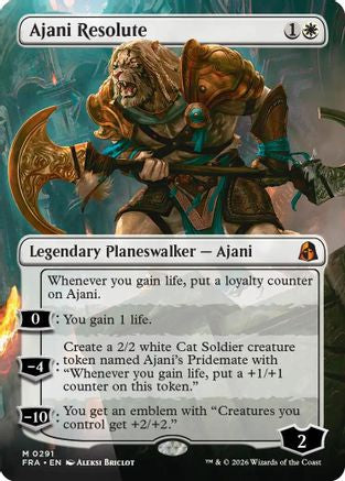 Ajani Resolute (FRA-291) [Reality Fracture] Foil MTG Single Wizards of the Coast