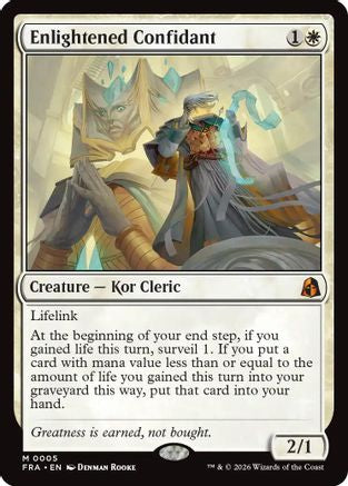 Enlightened Confidant (FRA-005) [Reality Fracture] Foil MTG Single Wizards of the Coast