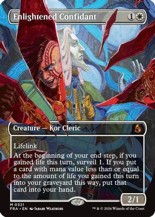 Enlightened Confidant (0321) (FRA-321) [Reality Fracture] Foil MTG Single Wizards of the Coast