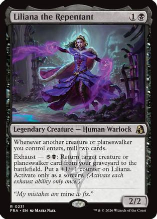 Liliana the Repentant (FRA-231) [Reality Fracture] MTG Single Wizards of the Coast