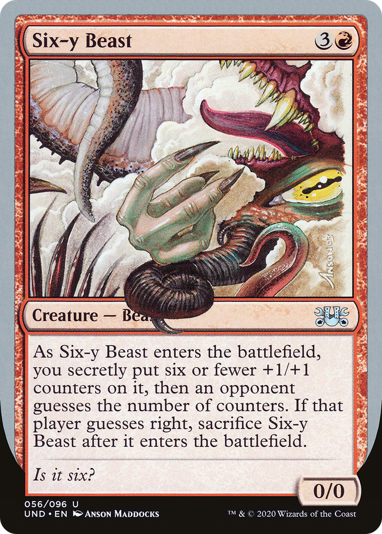 Six-y Beast (UND-056) [Unsanctioned] MTG Single Wizards of the Coast