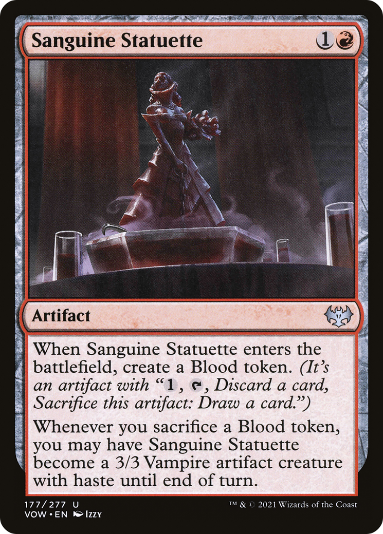 Sanguine Statuette (VOW-177) [Innistrad: Crimson Vow] Foil MTG Single Wizards of the Coast