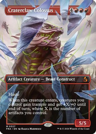 Craterclaw Colossus (0327) (FRA-327) [Reality Fracture] Foil MTG Single Wizards of the Coast