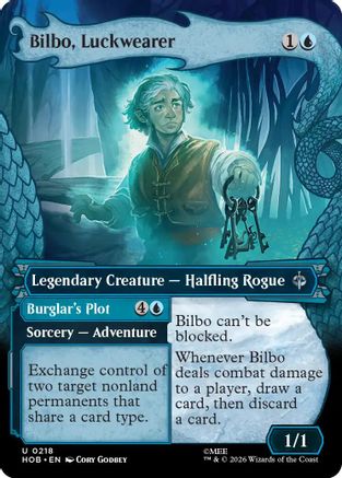 Bilbo, Luckwearer (HOB-218) [The Hobbit] Foil MTG Single Wizards of the Coast