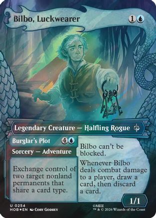 Bilbo, Luckwearer (Surge Foil) (HOB-254) [The Hobbit] Foil MTG Single Wizards of the Coast