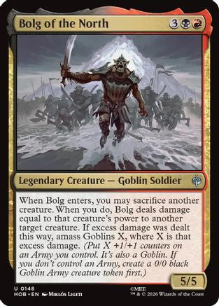 Bolg of the North (HOB-148) [The Hobbit] Foil MTG Single Wizards of the Coast