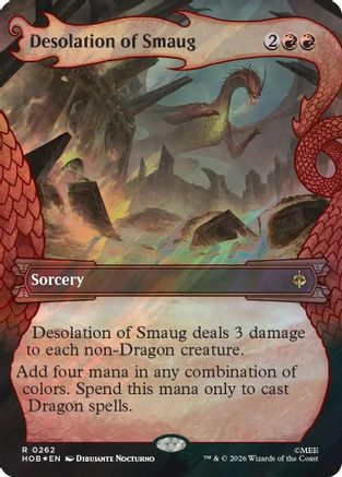 Desolation of Smaug (Surge Foil) (HOB-262) [The Hobbit] Foil MTG Single Wizards of the Coast