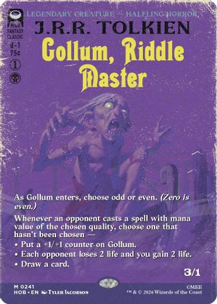 Gollum, Riddle Master (HOB-241) [The Hobbit] MTG Single Wizards of the Coast