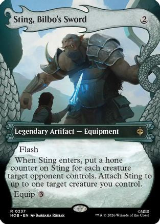 Sting, Bilbo's Sword (HOB-237) [The Hobbit] Foil MTG Single Wizards of the Coast