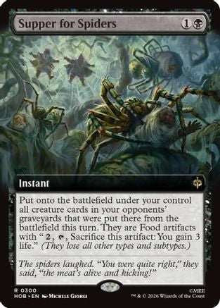 Supper for Spiders (HOB-300) [The Hobbit] Foil MTG Single Wizards of the Coast