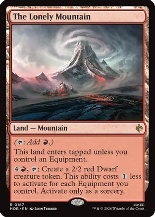 The Lonely Mountain (HOB-187) [The Hobbit] Foil MTG Single Wizards of the Coast