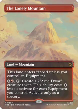 The Lonely Mountain (0207) (HOB-207) [The Hobbit] Foil MTG Single Wizards of the Coast