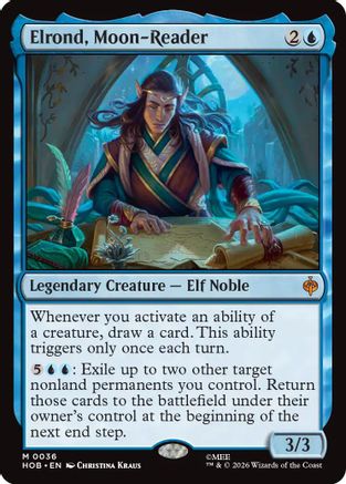 Elrond, Moon-Reader (HOB-036) [The Hobbit] MTG Single Wizards of the Coast
