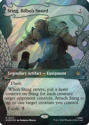 Sting, Bilbo's Sword (Surge Foil) (HOB-273) [The Hobbit] Foil MTG Single Wizards of the Coast