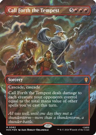 Call Forth the Tempest (Surge Foil) (HOC-062) [The Hobbit: Eternal-Legal] Foil MTG Single Wizards of the Coast