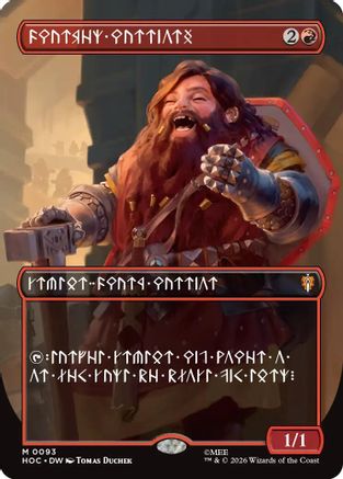Dwarven Warriors (Dwarvish) (HOC-093) [The Hobbit: Eternal-Legal] MTG Single Wizards of the Coast