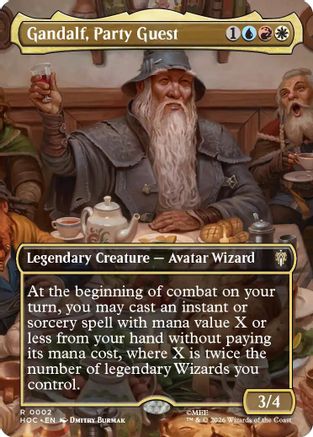 Gandalf, Party Guest (HOC-002) [The Hobbit: Eternal-Legal] Foil MTG Single Wizards of the Coast