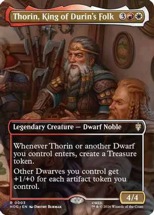 Thorin, King of Durin's Folk (HOC-003) [The Hobbit: Eternal-Legal] Foil MTG Single Wizards of the Coast