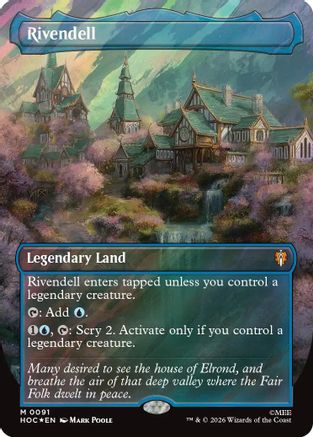 Rivendell (Surge Foil) (HOC-091) [The Hobbit: Eternal-Legal] Foil MTG Single Wizards of the Coast