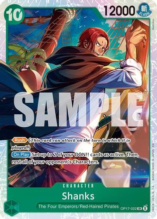 Shanks (022) (OP17-022)  [The World's Strongest Warriors] Foil