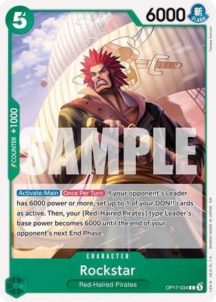 Rockstar (OP17-034)  [The World's Strongest Warriors]