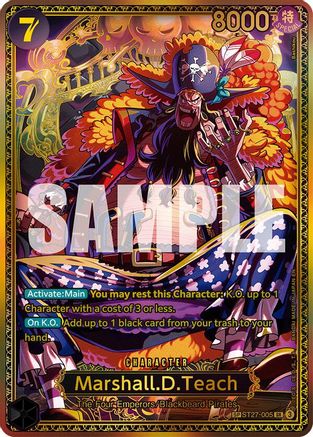 Marshall.D.Teach (SP) (ST27-005)  [The World's Strongest Warriors] Foil
