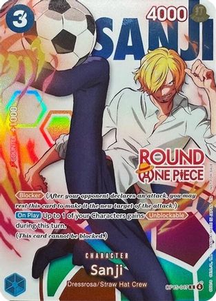 Sanji (Round 1 Promo) (OP15-047) [One Piece Promotion Cards] Foil One Piece Single Bandai